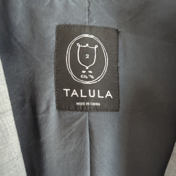 Talula Exeter Gray Wool Blend Blazer - Picture 4 of 16